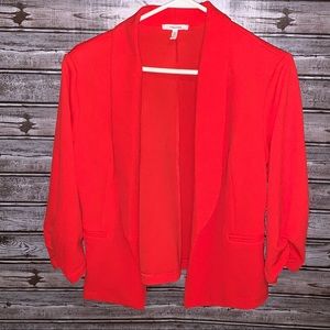 Maurices Open front blazer in orange size L